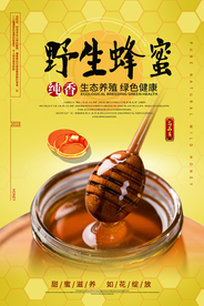 蜂蜜养生活动宣传海报素材
