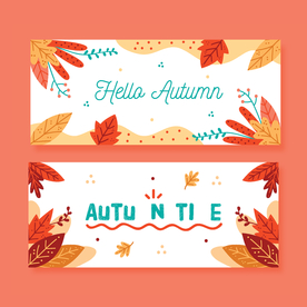 秋天绘画树叶素材