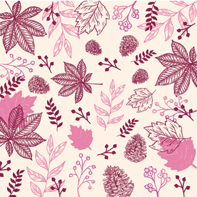 秋天绘画树叶素材