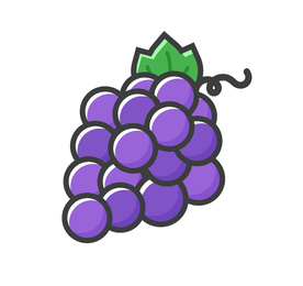 手绘葡萄
