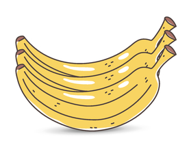 手绘香蕉
