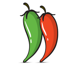 手绘辣椒