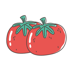 手绘西红柿