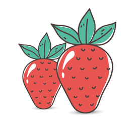 手绘草莓