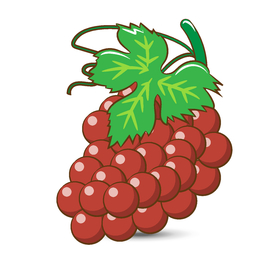 手绘葡萄