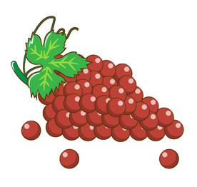 手绘葡萄