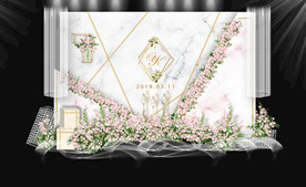 粉色大理石风婚礼