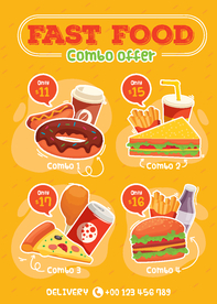 速食套餐海报