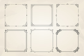 欧式花纹边框