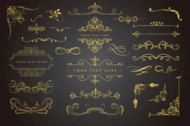 欧式花纹边框