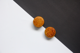 黑白撞色中秋节月饼