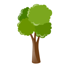 卡通树