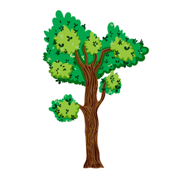 卡通树