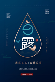 白露节日传统活动海报素材