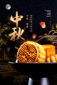 中秋节气传统活动宣传海报素材