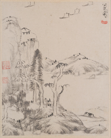 中国风传统水墨画