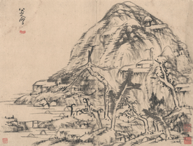 中国风传统水墨画