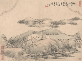 中国风传统水墨画