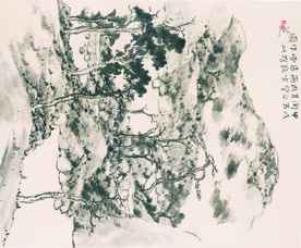 中国风传统水墨画