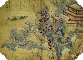 传统山水水墨国画