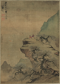 传统山水水墨国画