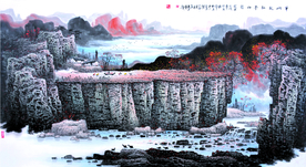 半山秋红半山诗