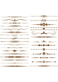 复古花纹图形标志图标素材