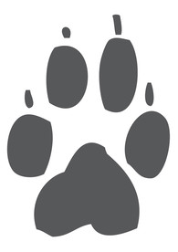 动物爪印标志图标图形素材
