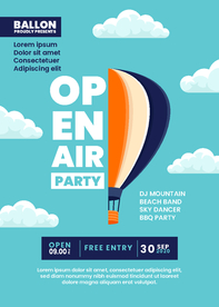 露天派对海报