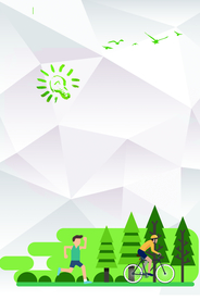 白色大气卡通背景