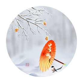 新中式中国风圆装饰画