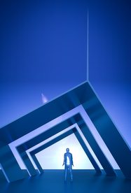 地产活动科技未来企业背景素材