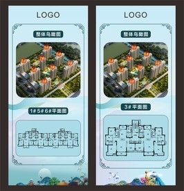 地产展板 地产展架