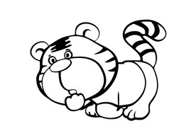 老虎简笔画