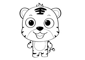 老虎简笔画