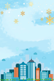 城市卡通背景