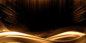 金色地产年会海报背景素材