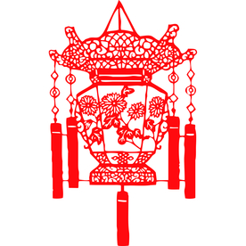 灯笼传统复古国风剪影装饰素材