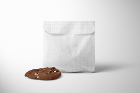 三明治小吃纸袋样机集