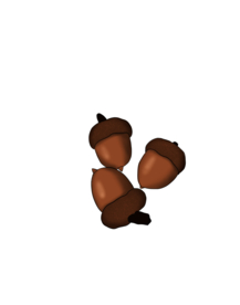 松果 零食 卡通 手绘