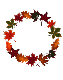 手绘丰收的季节设计插画素材+纹