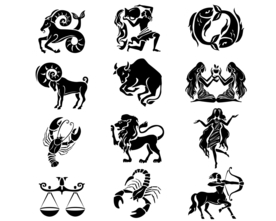 十二星座标志标识图标素材