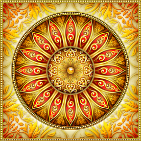 欧式吊顶装饰画