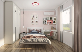 儿童房衣柜书桌