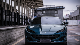 豪车街道街头背景素材