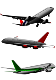 飞机客机标识标志图标素材