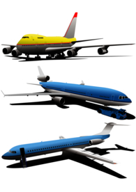 飞机客机标识标志图标素材