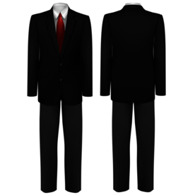 西装人物样机装饰合成素材