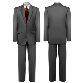 西装人物样机装饰合成素材