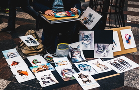 马德里街头绘画